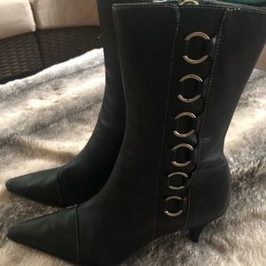 Joan and David Kitten Heel Boots